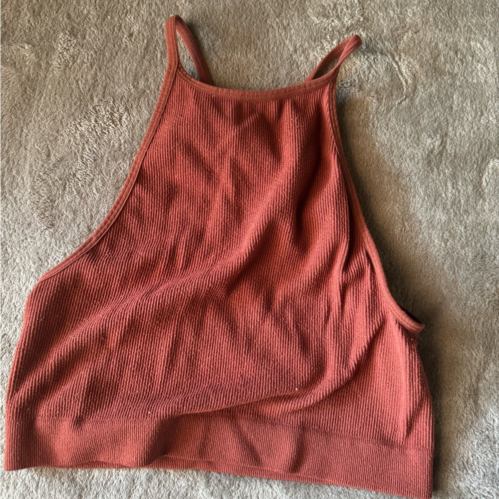 spandex material crop tank top